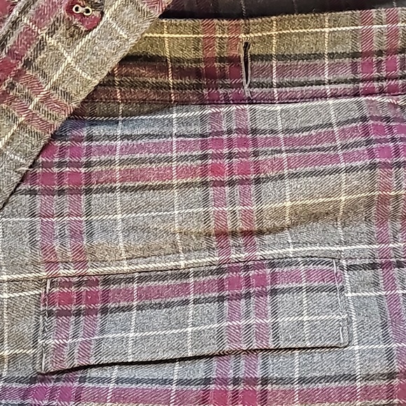 Plaid Trench Jacket - wn lrg - Picture 2 of 10